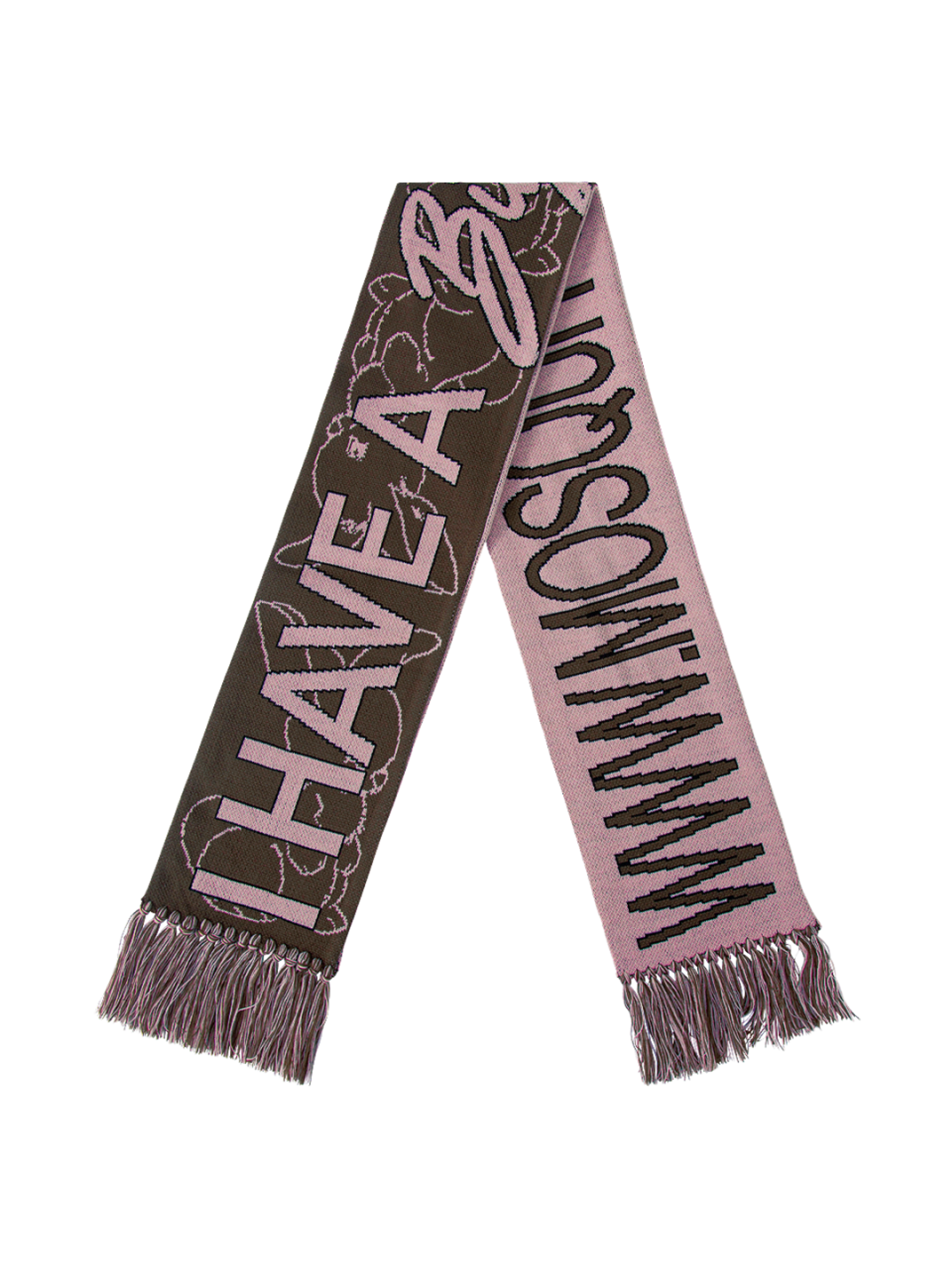 Mosquito Murderers I HAVE A big heart KNIT SCARF