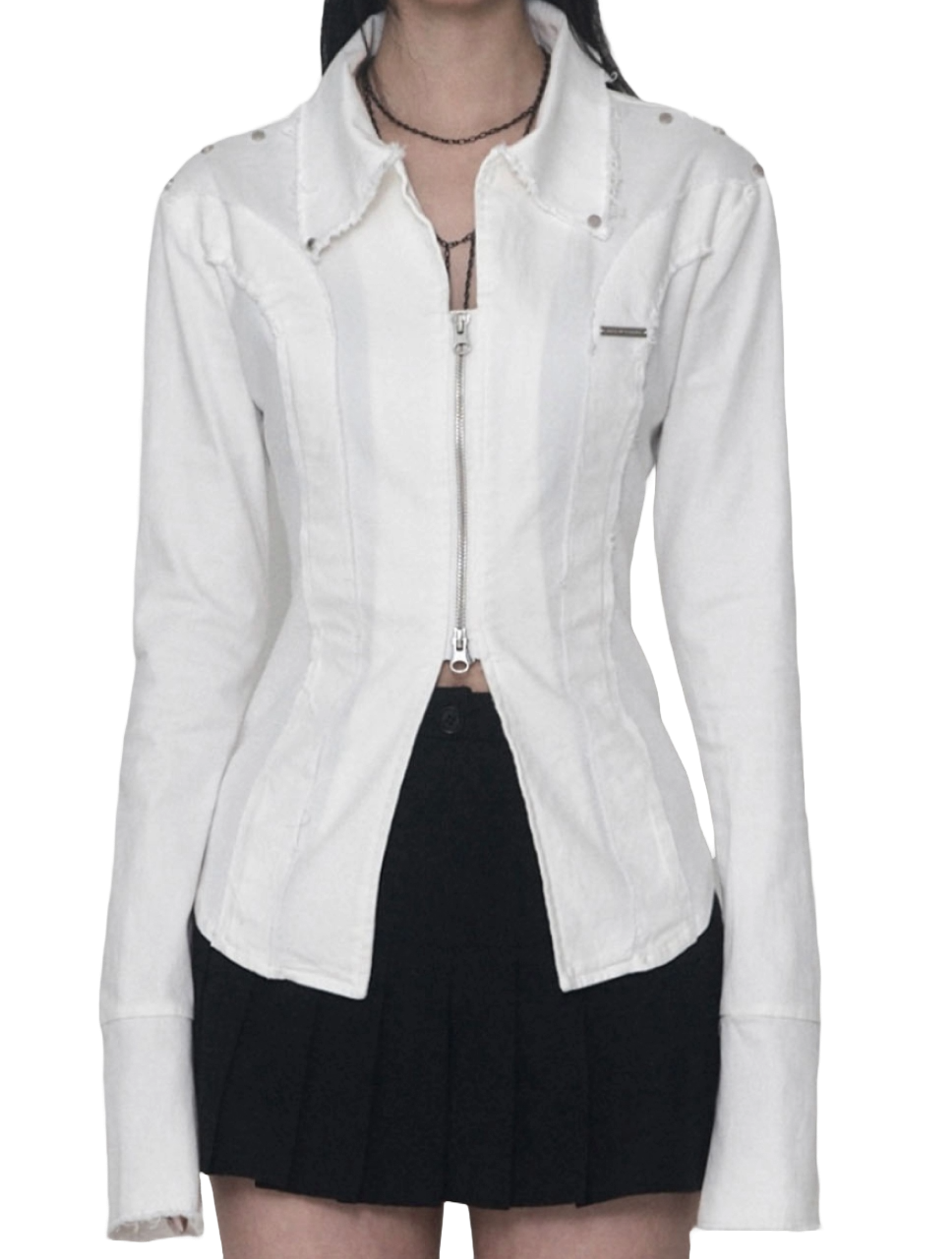 Etre Au Sommet Damage Eyelet Corset Jacket