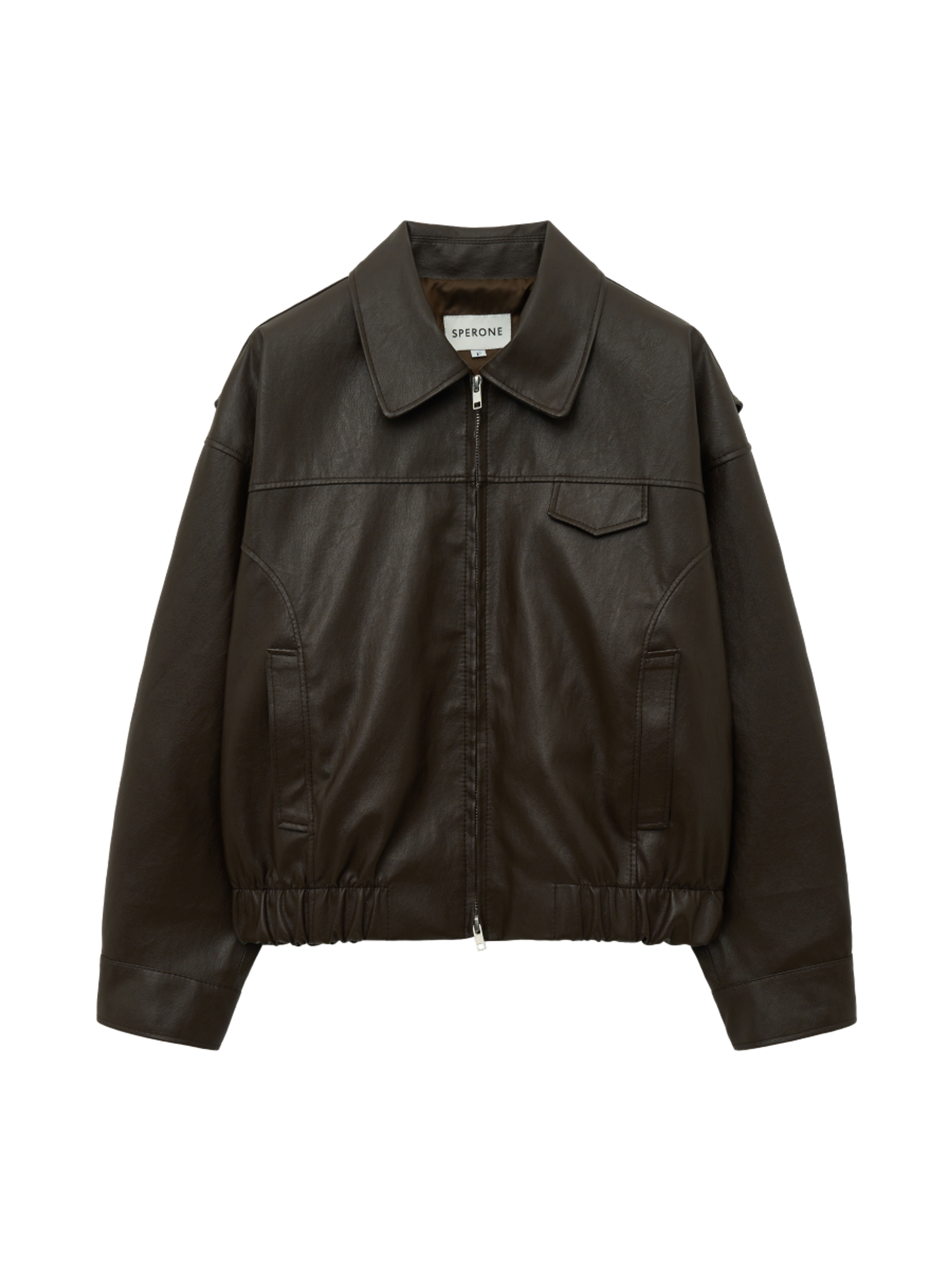 Sperone Кожаная куртка Curved Glow