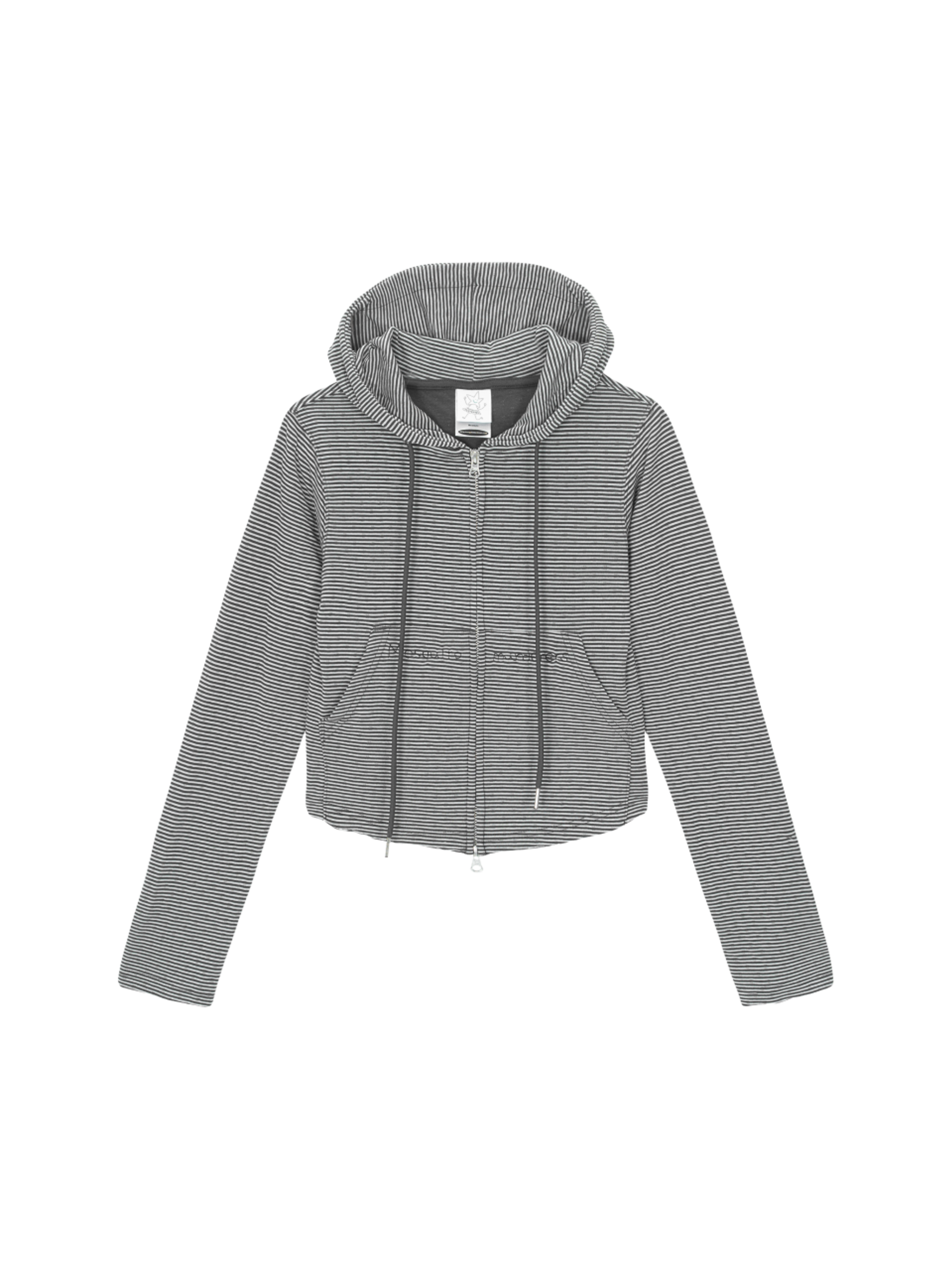 Mosquito Murderers Mosquito murderers CROP HOODIE JACKET (Charcoal)