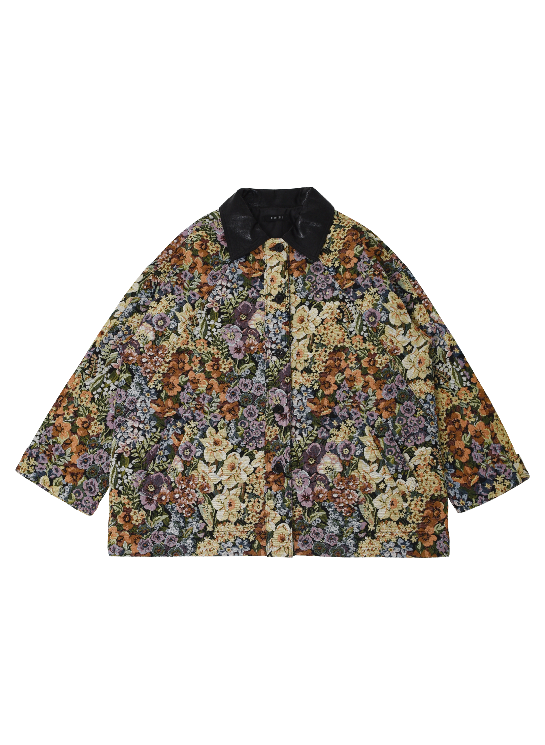 Flower Jacquard Half Jacket (multi)